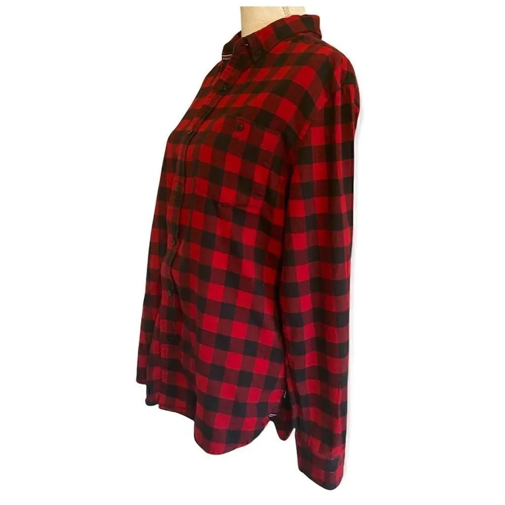 On The Road Buffalo Check Plaid Flannel Shirt
